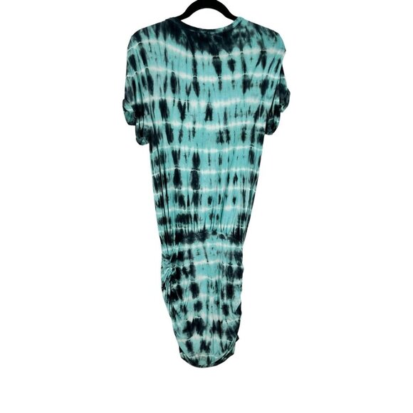 Young Fabulous & Broke Blue Black WhiteTie Dye Dress Beachy Size Small - Picture 8 of 10